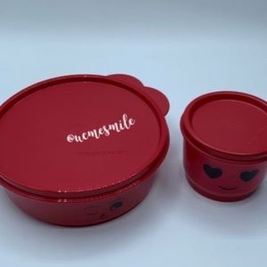 Tupperware Smiley Emoji Lunch Set